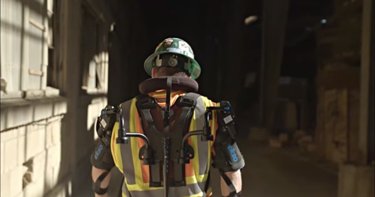 Robots y humanos con exoesqueletos, los albañiles que construirán las casas del futuro