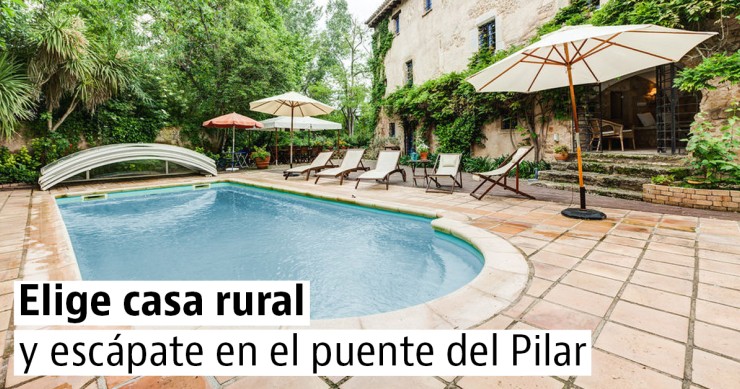 Casas rurales para hacer una escapada en el puente de octubre
