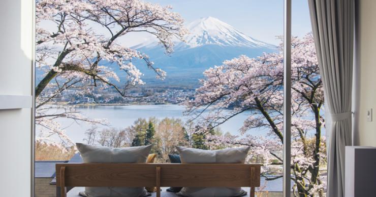 Hoteles con encanto: la fusión de minimalismo y ‘glamour’ en un entorno idílico bajo el monte Fuji