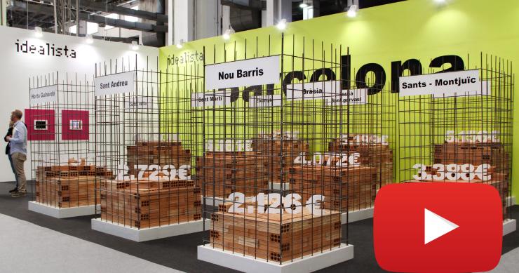 El precio de la vivienda en Barcelona más visual en el stand de idealista del BMP 2017