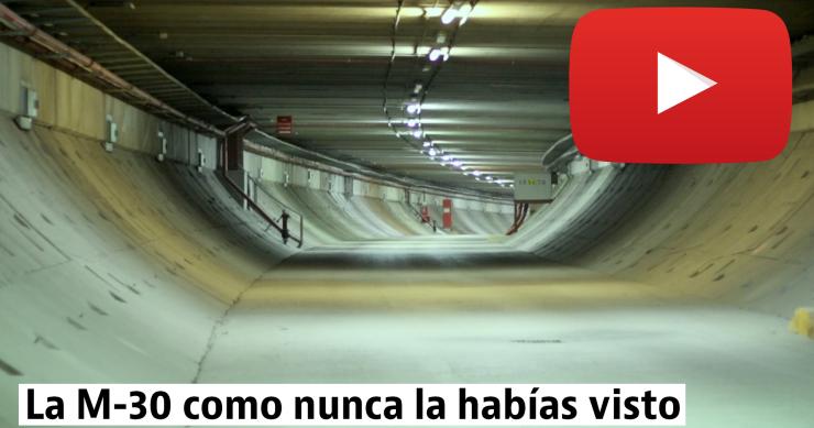 Viaje por la zona oculta de los túneles de la M-30 en Madrid