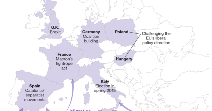 Imagen del día: los frentes políticos que tiene abiertos Europa