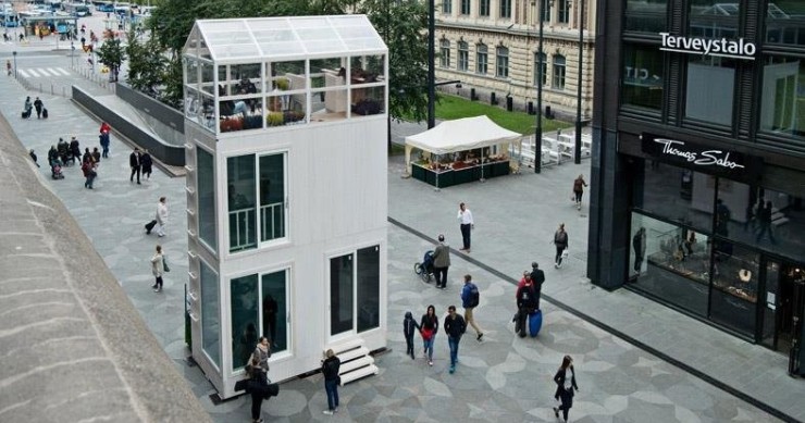 Así son las casas ultradelgadas que ocupan el mismo espacio que tu coche