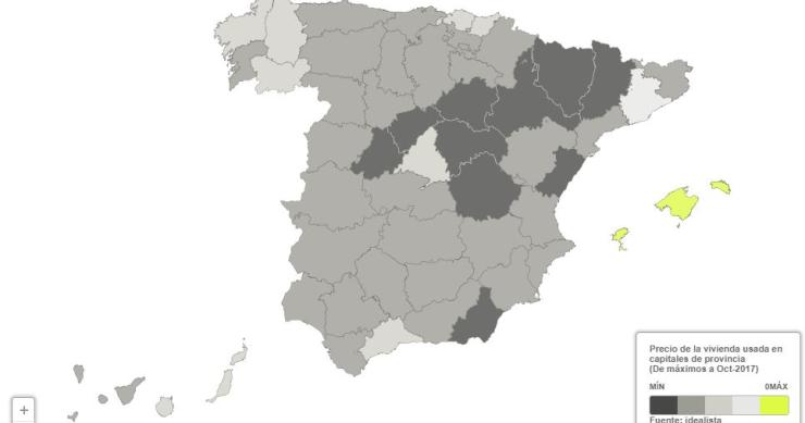 Palma repite como la única capital donde el precio de la vivienda supera el nivel precrisis