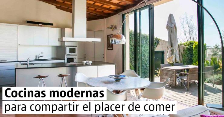 Cocinas modernas para compartir el placer de comer 10 cocinas modernas con estilo en casas a la venta