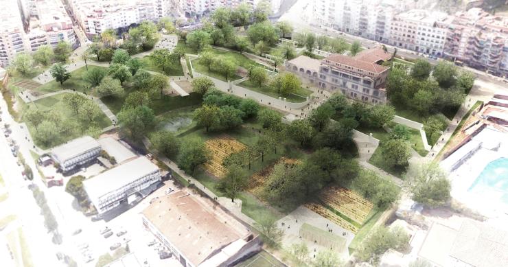 Barcelona ganará un gran pulmón verde cerca del hospital modernista de Sant Pau