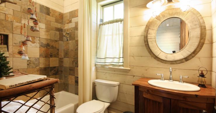 Ideas de decoración para baños rústicos pequeños (fotos)