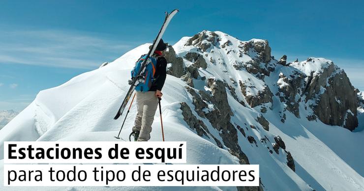4 estaciones para 4 tipos de esquiadores