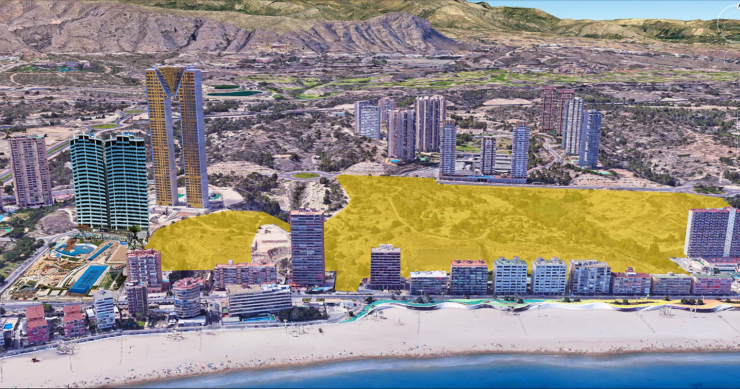 La obra nueva vuelve a Benidorm: una promotora española levantará 1.200 viviendas a pie de playa