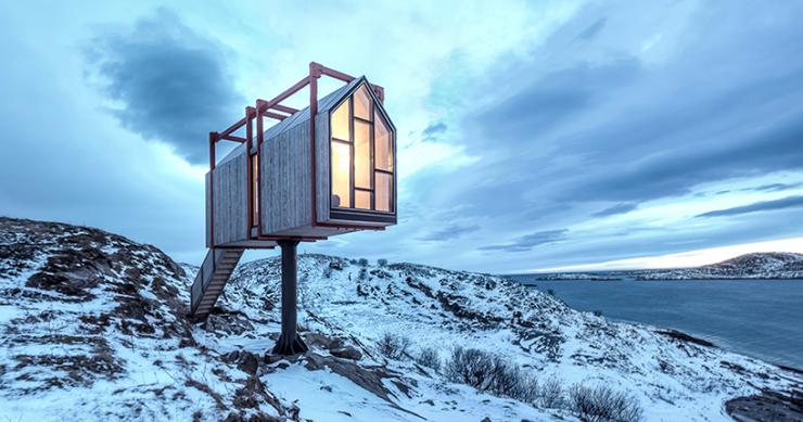 Encuentra la creatividad en estas lejanas e increíbles cabañas en Noruega