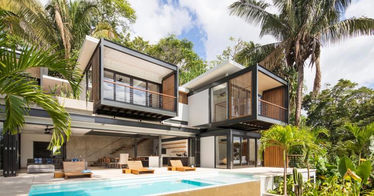 Vista del exterior de la villa