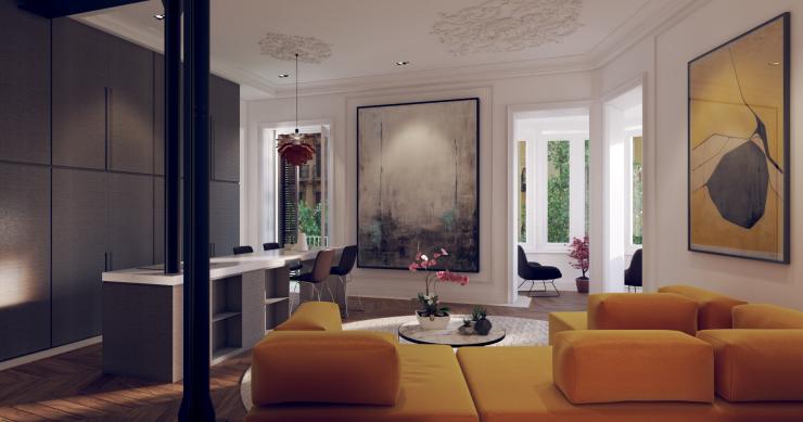 Barnes pone a la venta 7 viviendas de lujo en el centro de Barcelona