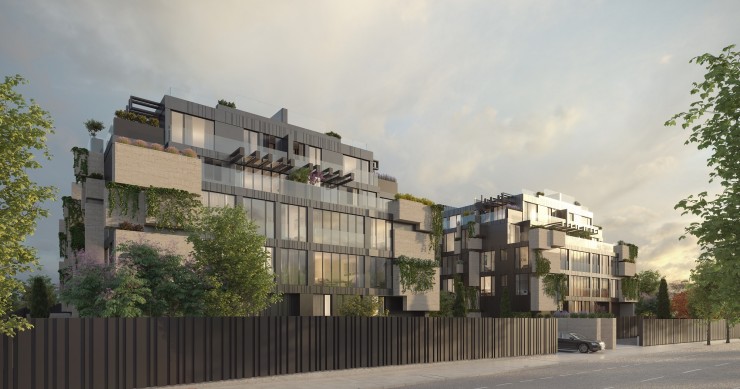 Recreación del exterior de The Collection