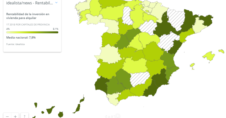 La rentabilidad de alquilar la vivienda crece hasta el 7,8% en el primer trimestre