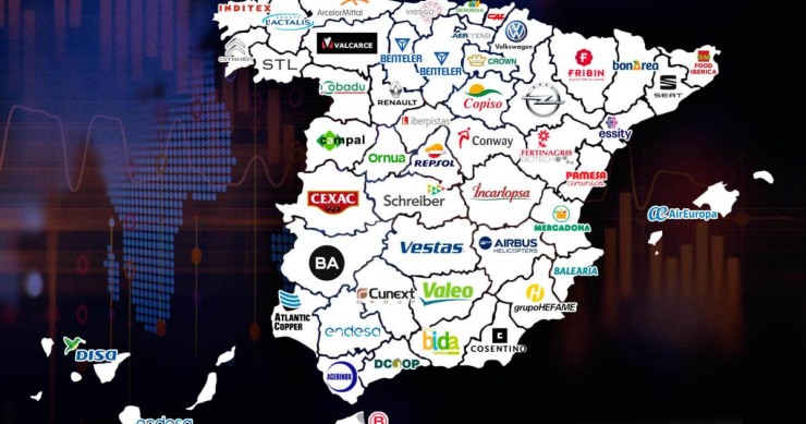 Imagen del día: las empresas que más facturan por provincia