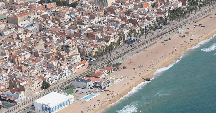 Playa Platja de l'Estació, Badalona, Barcelona / Fuente: mapama.gob.es