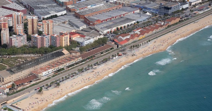 Playa Platja del Cristall, Badalona, Barcelona / Fuente: mapama.gob.es
