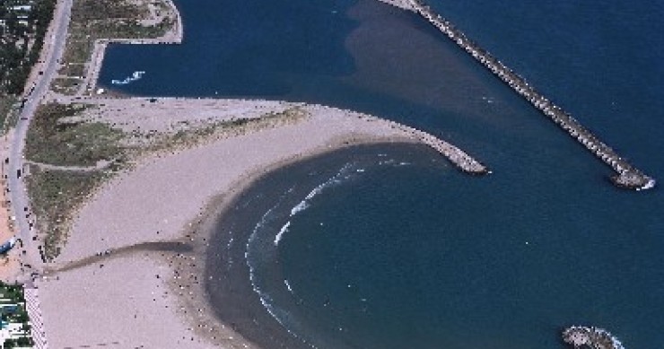 Playa Les Gavines, Cubelles, Barcelona / Fuente: mapama.gob.es