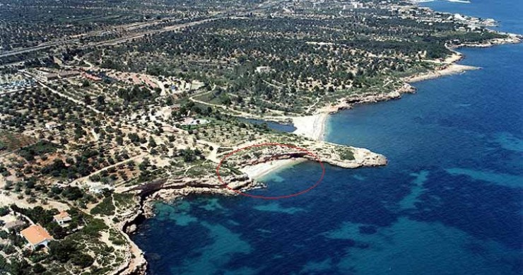 Playa Cala Leña, L'Ametlla de Mar, Tarragona / Fuente: mapama.gob.es