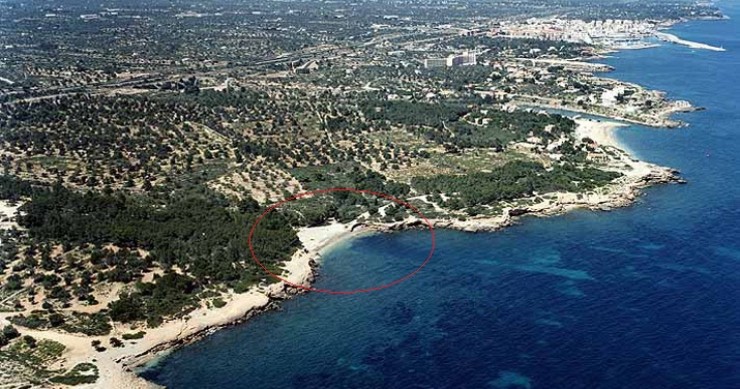 Playa Port Olivet, L'Ametlla de Mar, Tarragona / Fuente: mapama.gob.es