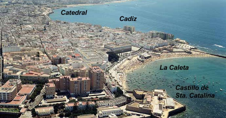 Playa La Caleta, Cádiz / Fuente: mapama.gob.es