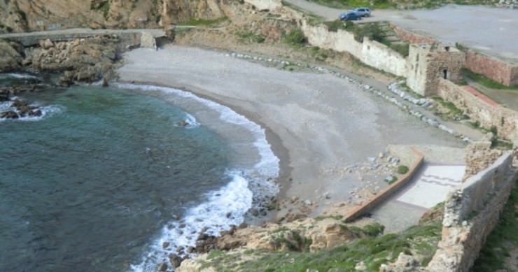 Playa El Desnarigado, Ceuta / Fuente: mapama.gob.es