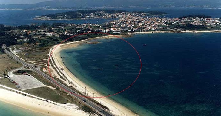 Playa O Vao, A Illa de Arousa, Pontevedra / Fuente: mapama.gob.es