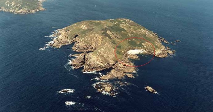 Playa Onza Sur, Bueu, Pontevedra / Fuente: mapama.gob.es