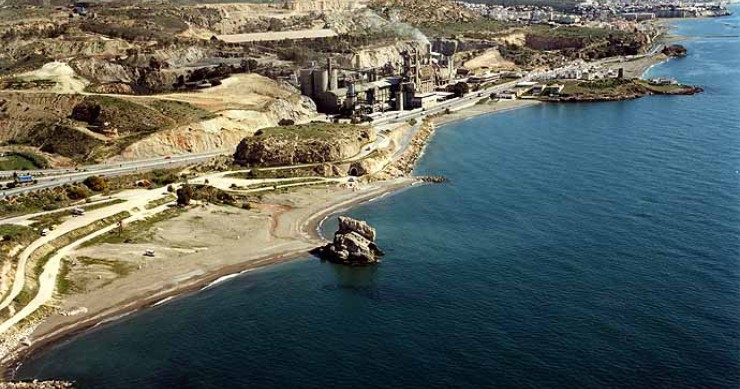Playa Fábrica del Cemento, Málaga / Fuente: mapama.gob.es