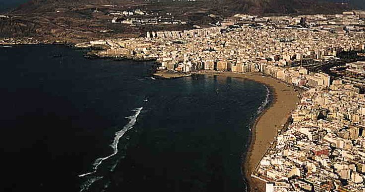 Playa Las Canteras, Las Palmas de Gran Canaria, Gran Canaria / Fuente: mapama.gob.es