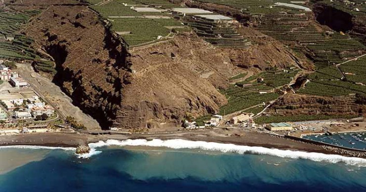 Playa Puerto de Tazacorte, Tazacorte, La Palma / Fuente: mapama.gob.es