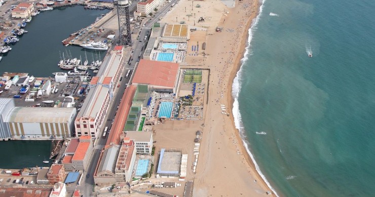 Playa Sant Sebastià, Barcelona / Fuente: mapama.gob.es