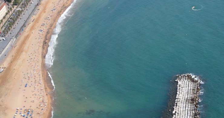 Playa La Barceloneta, Barcelona / Fuente: mapama.gob.es
