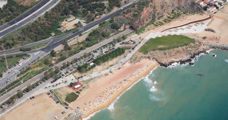 Playa Les Moreres, Montgat, Barcelona / Fuente: mapama.gob.es