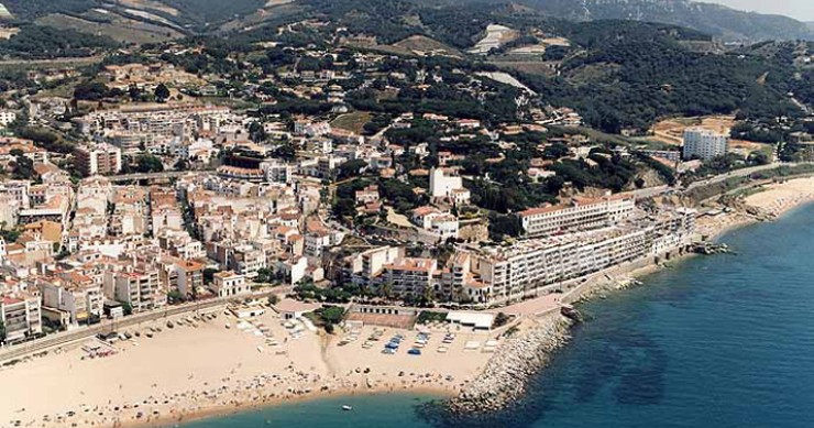 Playa Platja de les Barques, Sant Pol de Mar, Barcelona / Fuente: mapama.gob.es