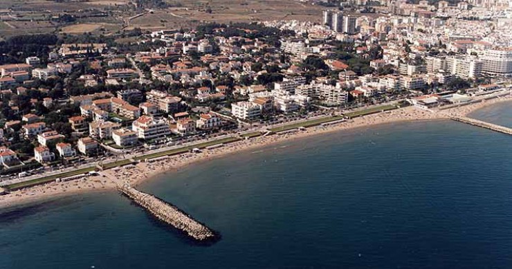 Playa L'Estanyol, Sitges, Barcelona / Fuente: mapama.gob.es
