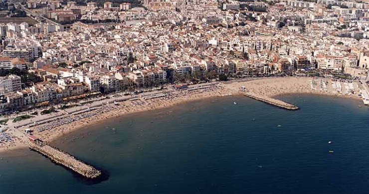 Playa La Ribera, Sitges, Barcelona / Fuente: mapama.gob.es