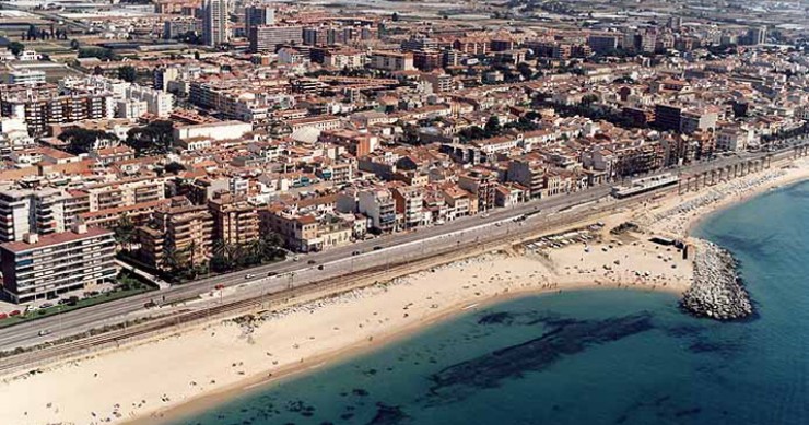 Playa Platja de Ponent, Vilassar de Mar, Barcelona / Fuente: mapama.gob.es