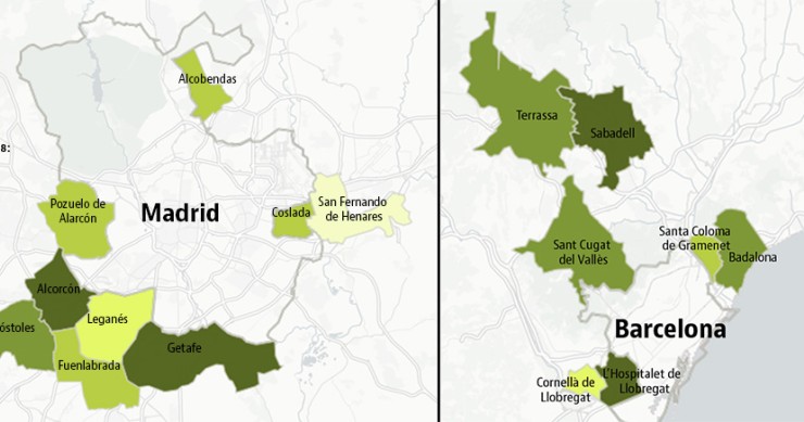De L’Hospitalet a Alcorcón: así está el precio de las casas en la periferia de Barcelona y Madrid