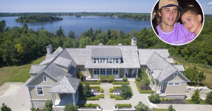 Detrás de la casa se encuentra el lago Puslinch