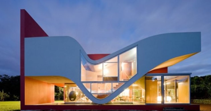 Una increíble casa de diseño que imita el vuelo de las aves