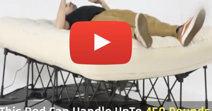 EZ-Bed, la cama que se puede hinchar y desplegar en menos de 2 minutos