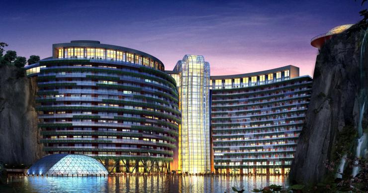 Así es el primer hotel subterráneo de ultralujo y con habitaciones sumergidas bajo el agua