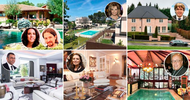 Un año de casas de famosos: del chalet de Pablo Iglesias al ático de Rappel