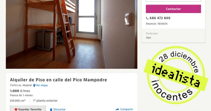 Pone su piso a la venta en centímetros cuadrados “para que parezca más grande”