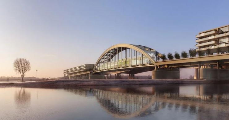 Cuando un puente de los años 30 se transforma en un complejo de viviendas 'eco-friendly'