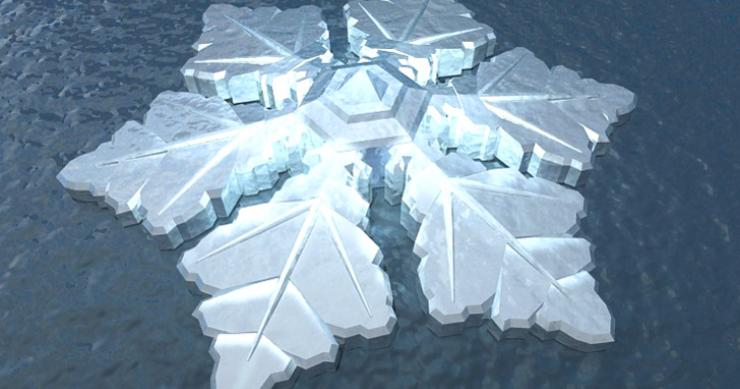 Diseños locos: un hotel con forma de copo de nieve para disfrutar de la aurora boreal