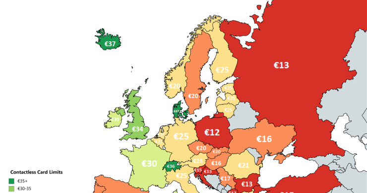 Imagen del día: los límites al uso de la tarjeta contactless en Europa