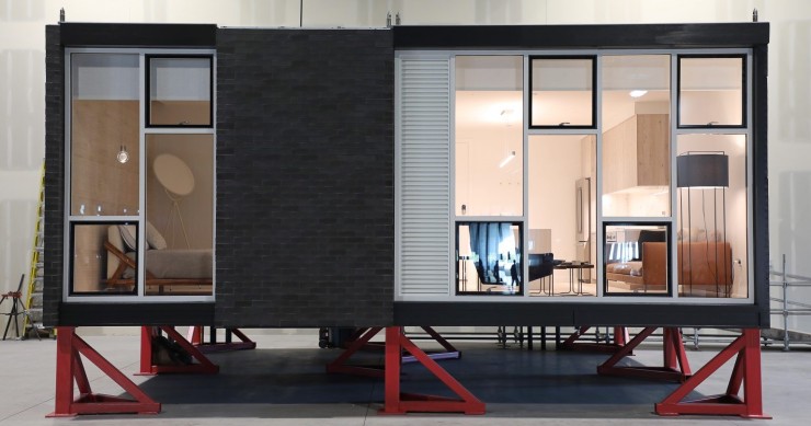 Esta fábrica de apartamentos levanta bloques en tiempo récord