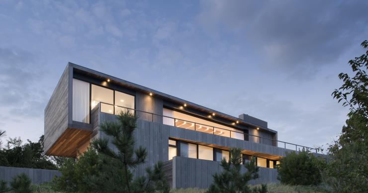 Diseño, lujo y naturaleza en una moderna mansión en Nueva York